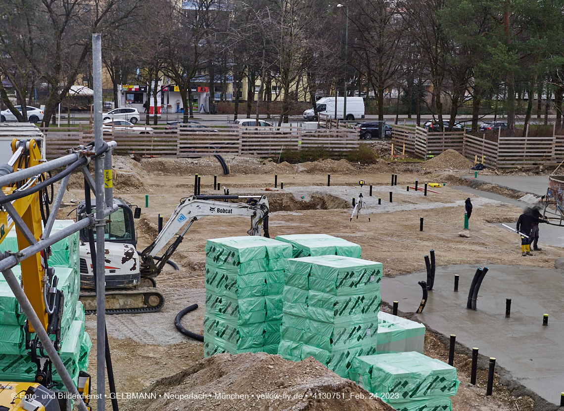 24.02.2023 -  Baustelle Haus für Kinder in Neupelach Quiddestraße 3